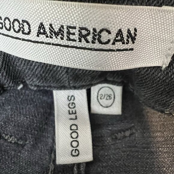 Good American Good Legs Grey Ankle Skinny Jeans Size 2/26 - Picture 8 of 11